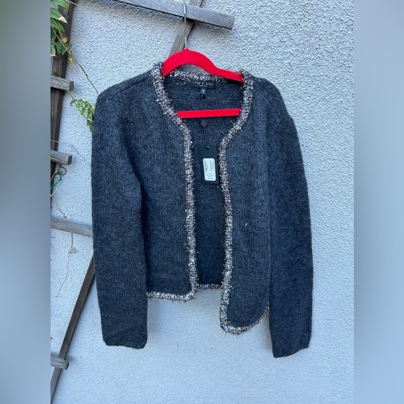 Rag & Bone Davies Cardigan in Charcoal X Size Small New With Tags! - Picture 7 of 14
